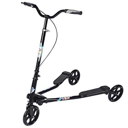 AODI 3 Wheel Foldable Scooter Swing Scooter Tri Slider Kick Wiggle
