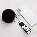 Safe Keychain with Letters Love Key Ring Genuine Rabbit Fur Ball Key Chain Accessories Car Bag Gift for Women Girls Friends Birthday Gifts (Black)