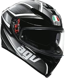 AGV K5 S Tempest Motorcycle Helmet Black/Silver Large