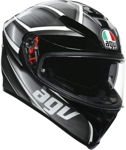 AGV K5 S Tempest Motorcycle Helmet Black/Silver Large