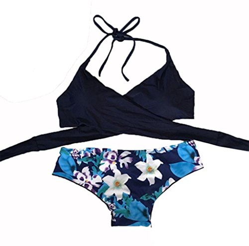 Morecome Women Bikini Set Swimwear Swimsuit Beachwearr (M, Blue) Morecome Women Bikini Set Swimwear Swimsuit Beachwearr (M, Blue)