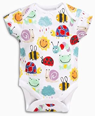 Newborn Baby Girls Short Sleeve Bodysuit Ladybug 100% Cotton Baby Sleep Suit Jumpsuit Playsuit Outfits Baby Gifts Bodysuit for infants and babies Newborn Baby Boy Outfit Baby Nursery – Kiddy Bird