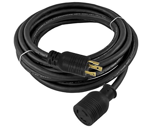Conntek RUL530PR-050 50-Feet 10/3 30-Amp 125-volt L5-30 Anti-Weather, Oils, Acids and Chemicals Rubber Locking Extension Cord