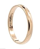 3mm Thin Rose Gold Plated Ring Tungsten Carbide Wedding Band