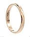 3mm Thin Rose Gold Plated Ring Tungsten Carbide Wedding Band