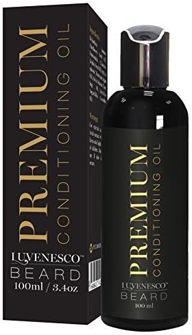 Premium Beard Conditioning Oil by Luvenesco | For Thicker and Fuller Beard | Grooming Facial Hair Supplement For Men by Luvenesco