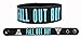 FALL OUT BOY Rubber Bracelet Wristband Save Rock and Roll Blue