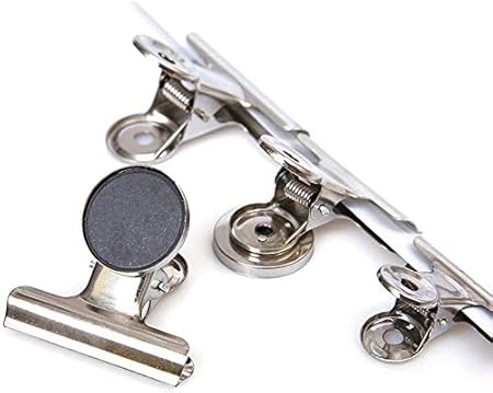 Gcdn 12pcs Nevera Imán Pinzas, Redondo de Metal Shapescratch-Free ...