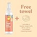 ASUTRA Yoga Mat Cleaner Spray (Calming Citrus), 4 fl oz - No Slippery Residue, Organic Essential Oils, Deep-Cleansing for Fitness Gear & Gym Equipment, Microfiber Towel Included