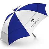 Procella Golf Umbrella 62-Inch Large Tested By Skydivers Windproof Auto Open Rain & Wind Resistant