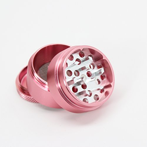 Sharp Stone Official Authentic Small 4 Piece Grinder Hard Top 1.5 Inches Pink + Free Performance Technology Wrist Band