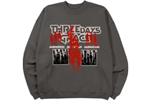 Three Days Grace Unisex-Adult Three Days Grace Official Merch Alienation Crewneck Sweater, GreyPullover Sweater
