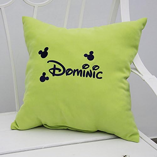 Personalized Pillow Covers Mickey Mouse Head Custom Baby Name Pillowcase Decorative Monogram Pillow Cover Bedroom Nursery Decor Throw Pillows V16