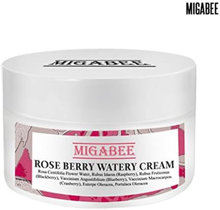 [MIGABEE] Rose Berry Watery Cream 50ml, 100% Natural Ingredient Botanical Skin Care, Blemishes Control &amp; Moisturizing for Sensitive Skin