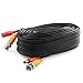 Postta BNC Video Power Cable (2 Pack 50 Feet) Pre-made All-in-One Video Security Camera Cable Wire with Four Connectors for CCTV DVR Surveillance System