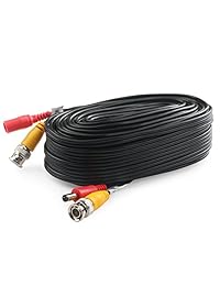 Postta BNC - Cable de alimentación de vídeo para cámaras de seguridad todo en uno con dos conectores para sistema de vigilancia CCTV DVR