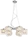 Possini Euro Design Wire and Glass Cylinder Chandelier