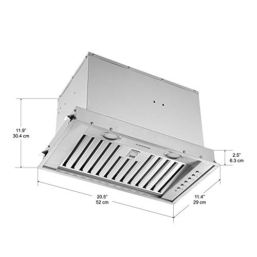 Ancona AN1339 Inserta Euro Designer Series 24” 650 CFM Ducted Builtin