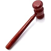 Aliotech Wooden Courtroom Gavel Judge Gavel Costume Accessory Justice Costume Accessories Props for Auction Sale Using Only