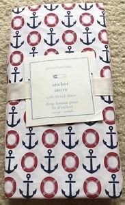 Pottery Barn Baby Crib Fitted Sheet Anchor