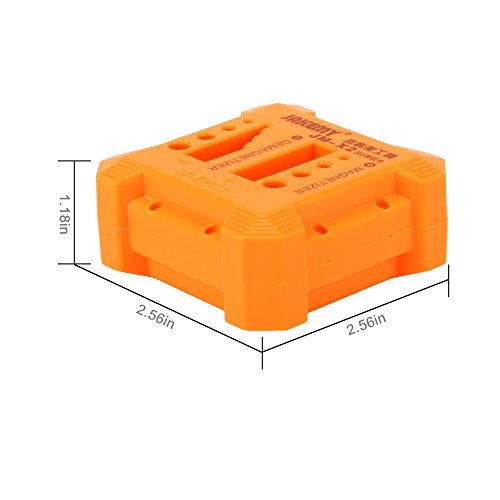 JAKEMY Professional Magnetizer & Demagnetizer Screwdriver Magnetic Tools Orange-Magnetizer Tools,Screwdrivers Magnetizer,Magnetizer Demagnetizer Tools,Magnet Tools (TC-X2)