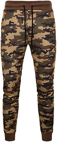 CuteRose Men's Large Size Slim-Tapered Multicam Sport Baggy Pants