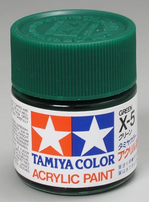 Tamiya Gloss Acrylic Paint Mini 10ml Green X5