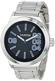 UNLISTED WATCHES Men's UL1254 City Streets Silver Case Bracelet Black Dial Watch