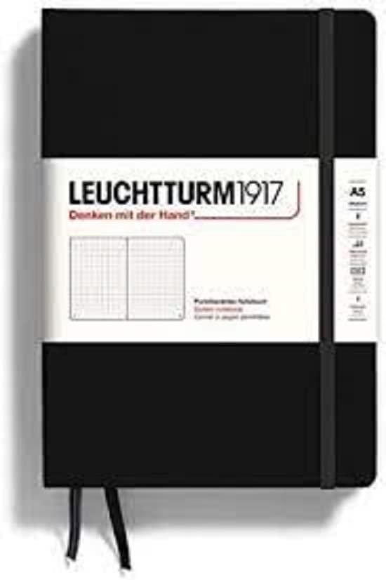 Leuchtturm1917 A4 Plus Master Slim Notebook with Staves - Black