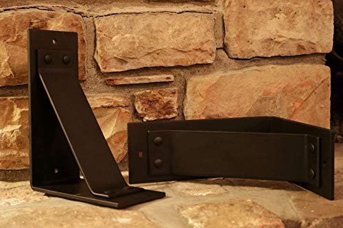 One 4" WIDE!! Metal Mantel Bracket, 8"x10" Shelf Bracket, Countertop Overhang, Corbel, Heavy Duty, Decorative, Fireplace, Free Shipping - Thumbnail 2