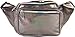 Holographic Fanny Pack Belt bag - Crossbody Waist Bag for Men or Women - Hands-Free, Waterproof Large Bumbag for Hiking, Running, and Travel (Copper Glitter)