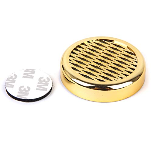 Cigar Humidifier 2 Pack, Anync Cigar Humidor Humidifier with Two Sided 3M Round Sticker, Suitable for Cigar Boxes, Cigar Cabinets, Gold, Diameter 2.2in