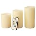 Mooncandles - Vanilla Scented Wax Candles with Colour Changing Remote Control (4'', 5'', 6'' inch Candles)