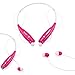 GEARONIC TM Wireless Sport Stereo Headset Bluetooth Earphone headphone for Android or iPhone Hot Pink
