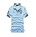 DOUBLEC Mens Casual Short Sleeve Slim Fit Solid Polo Shirt
