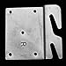 Square 23 (2PCS) Universal Offset Bed Rail Hook Plates/ Brackets Set for Wooden Rails, Pins are on 2 Inch Center, Hardware Included