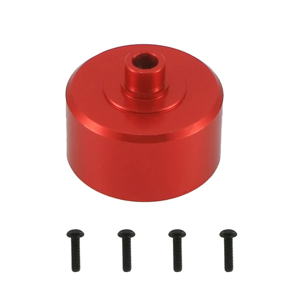 RCAWD Alloy Diff Case Set for ARRMA 6s 1/7 Mojave Infraction 1/8 KRATON Typhon Outcast 6S upgrades parts (Red)