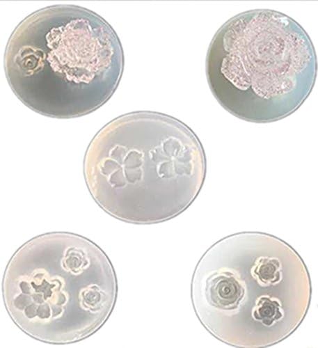 U Sunshine レジン型 シリコンモールド バラ 菊 花 5個セット モールド型 Tarunniketanpublicschool Com