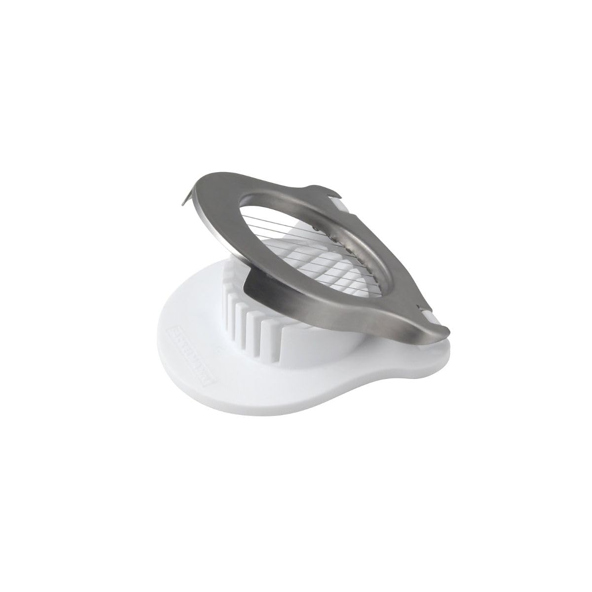 Fackelmann Plastic/Stainless Steel Egg Cutter, Silver/White, 4.3 x 3.9-Inch