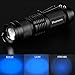 4 Pack Blue LED Flashlight,Best Mini Blue Light Flashlight - Portable, Zoomable, Water & Shock Resistant Blue Flashlights with Clip For Fishing Hunting