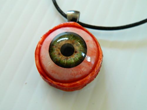 Realistic Human/Zombie Eye Pendant for Halloween, Cos Play (Gray 26mm)