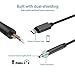 COOPSION Lightning to 3.5 mm Headphone Jack Adapter iPhone 7 Car Aux Audio Cable Male for iPhone X/8/8 Plus/7/7 Plus 3ft Black