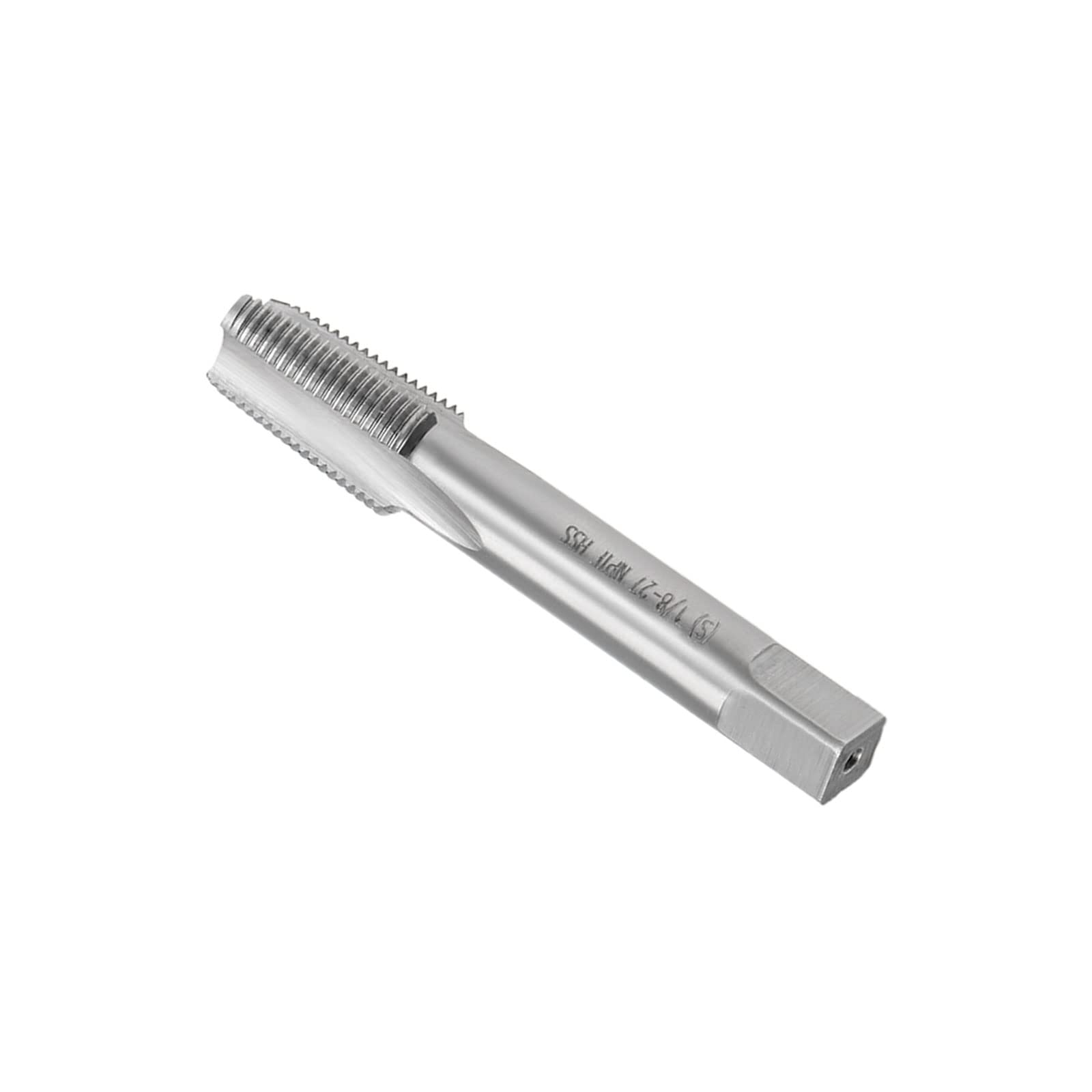 CoCud Thread Milling Taps, 1/8-27 NPTF Thread H2, Machine 3 Straight Flutes Screw Threading Tool - (Applications: for Tapping Drilling Machine), 1-Piece
