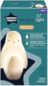 Tommee Tippee 2-in-1 Penguin Nursery Night Light Portable Egg USB Dimmable view 2