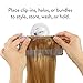 The Hair Shop Hair Extension Style Mate 2 | Portable Holding Caddy that Stores, Washes, Styles, and Secures 100% Human Hair Extensions – Works for Clip-ins, Halos, Weftsthumb 3