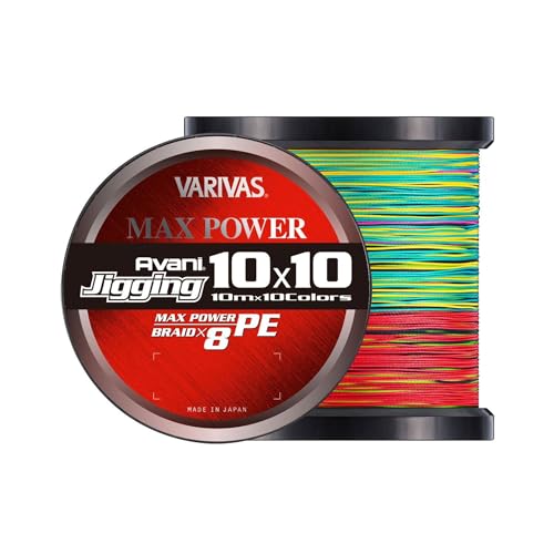 バリバス(VARIVAS) 8本撚りPEライン アバニ ジギング10×10 マックスパワーPE X8 1200m 5号