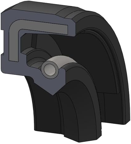 Dichtomatik Americas 150X180X15SC - 5.906X7.087X0.591 SC Metric Oil Seal - Single Lip with a Garter Spring, 150 mm Shaft, 180 mm OD, 15 mm Width, Nitrile Rubber