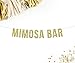 Mimosa Bar Gold Glitter Party Banner || champagne brunch
