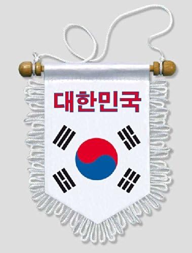 KOO Interactive - South Korea - 5 x 6 inch - Car and wall Flag Pennant Banner