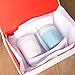 Your Gatherings - 2 Pack Gift Boxes with Magnetic Closure - Collapsible Box Set Include Tissue Paper and Velvet Ribbons, Box Folds Flat for Birthday, Wedding, Baby Shower Gifts (12x8x4, White/Red)